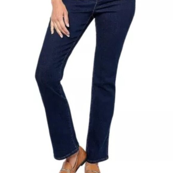 NYDJ Not Your Daughter’s Jeans Billie Mini Boot Hi Rise Lift Tuck Med Wash S 12 - Picture 1 of 6